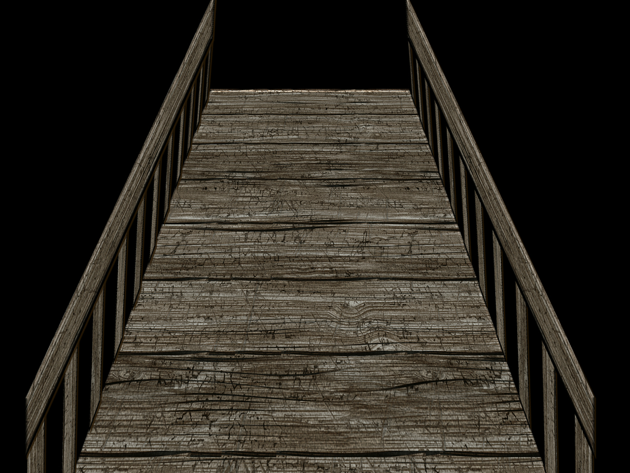 Long wooden dock stretching into the marina basin